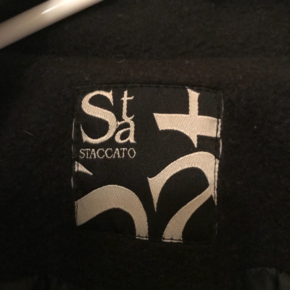 Staccato Black Peacoat - Picture 3 of 3